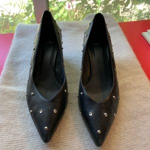Maje Low Heel designer pumps studs